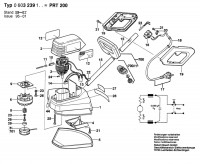 Bosch 0 603 239 142 PRT 200 Lawn Edge Trimmer 240 V / GB Spare Parts PRT200